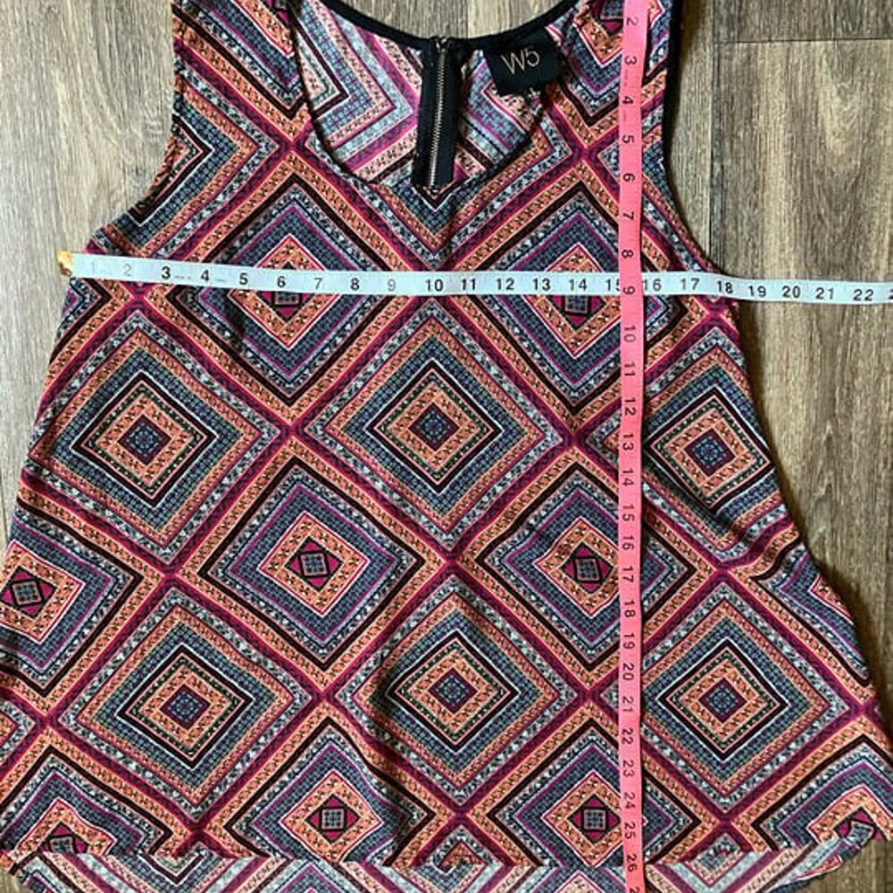 W-5 Sleeveless Silky feel Women's Tunic Top Size L - Picture 7 of 7